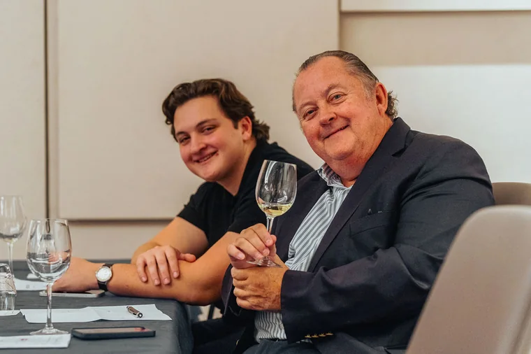 Wine tasting portrait suited to small-brand product storytelling in Limassol