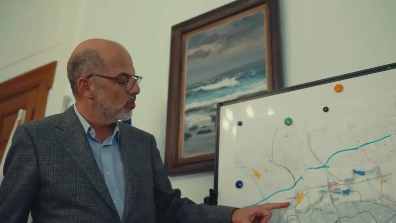 Interview-led documentary frame from Limassol